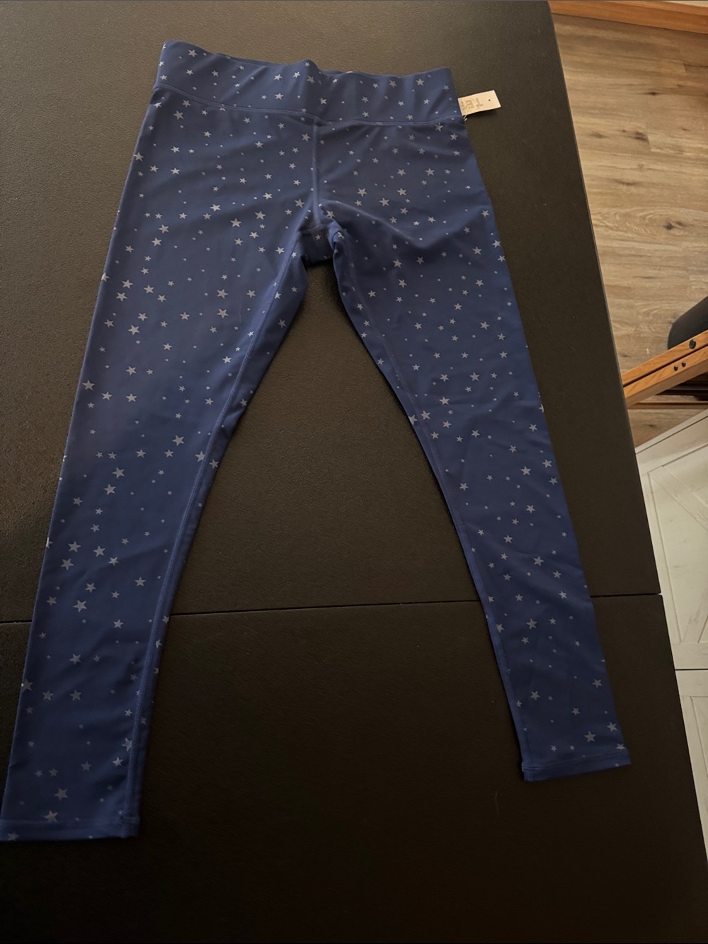 Terez Navy Star-Print Leggings Large